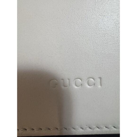 Calfskin Bamboo Web Medium Dionysus Top Handle Bag White Blue Hibiscus Red - Picture 10 of 16